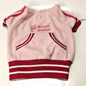 Casual Canine Dog Sweater Sweatshirt Pink Sporty 13 In Long  22 In Around *L